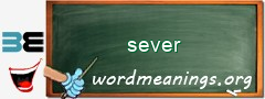 WordMeaning blackboard for sever